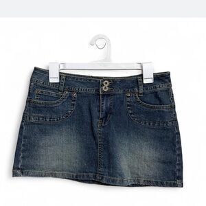 Angels Blue Denim Mini Skirt